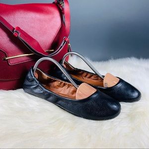 Lucky Brand Elastic Backed Leather Flats 7.5